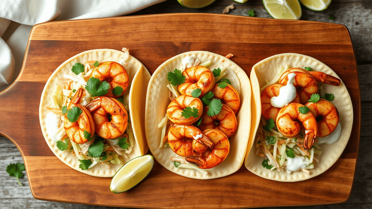 Zesty Cilantro Lime Shrimp Tacos with Creamy Slaw – Fresh & Flavorful