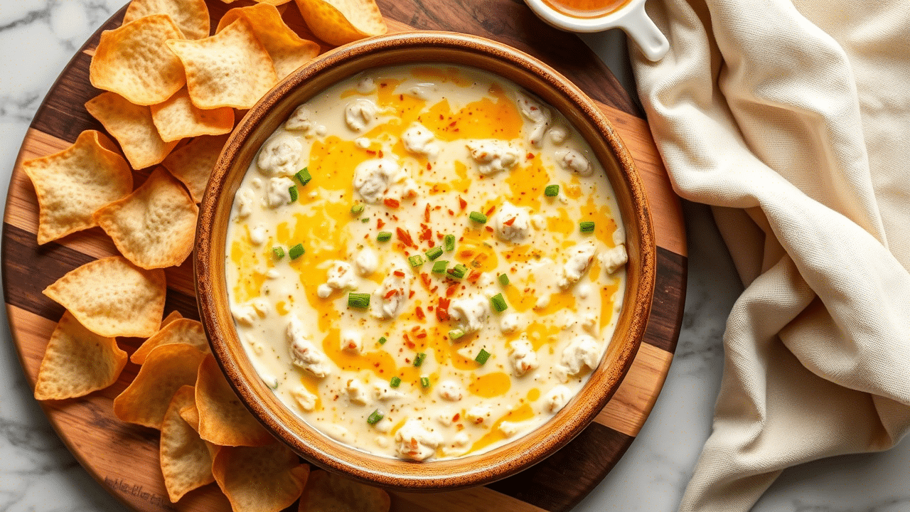 Cheesy Crab Rangoon Dip