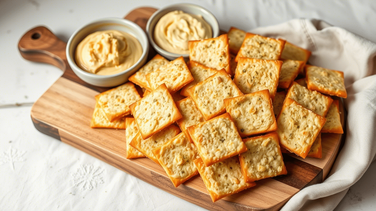 Garlic Parmesan Crackers