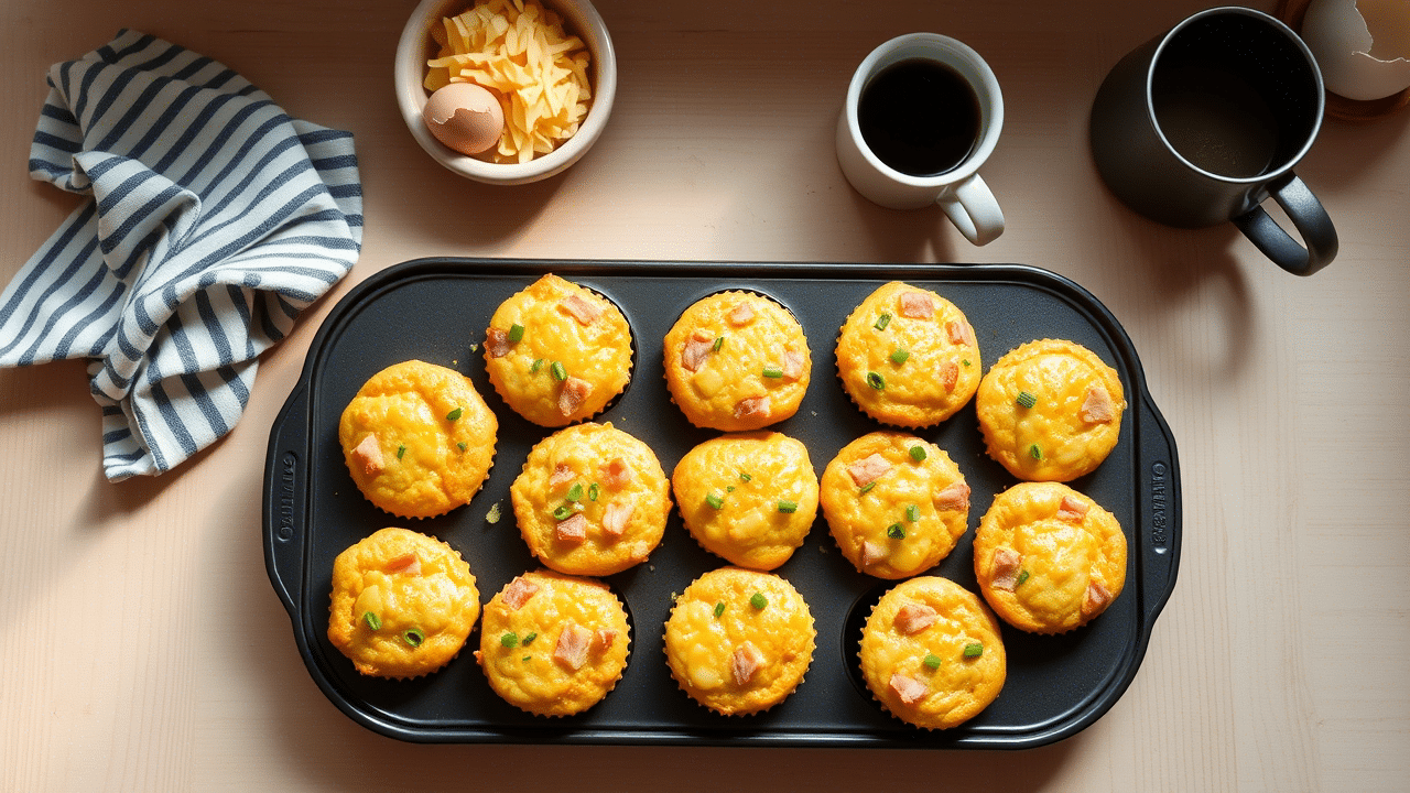 Ham Cheese Egg Muffins