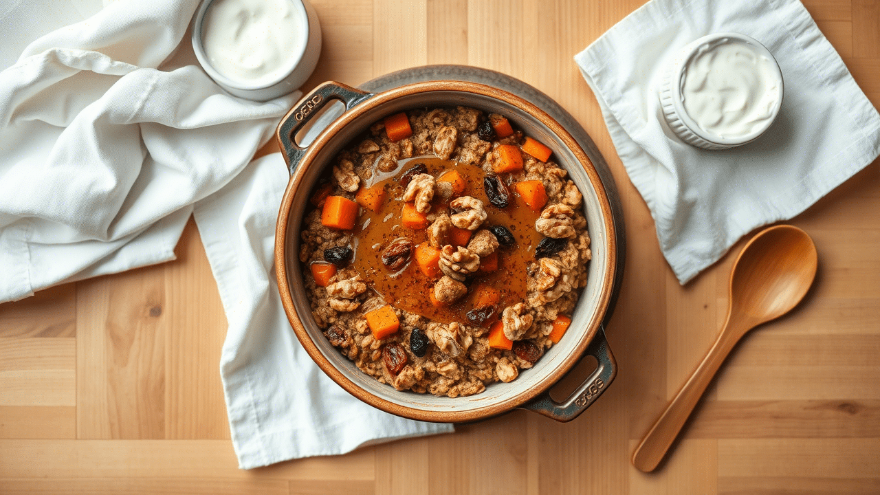 Healthy Carrot Baked Oatmeal