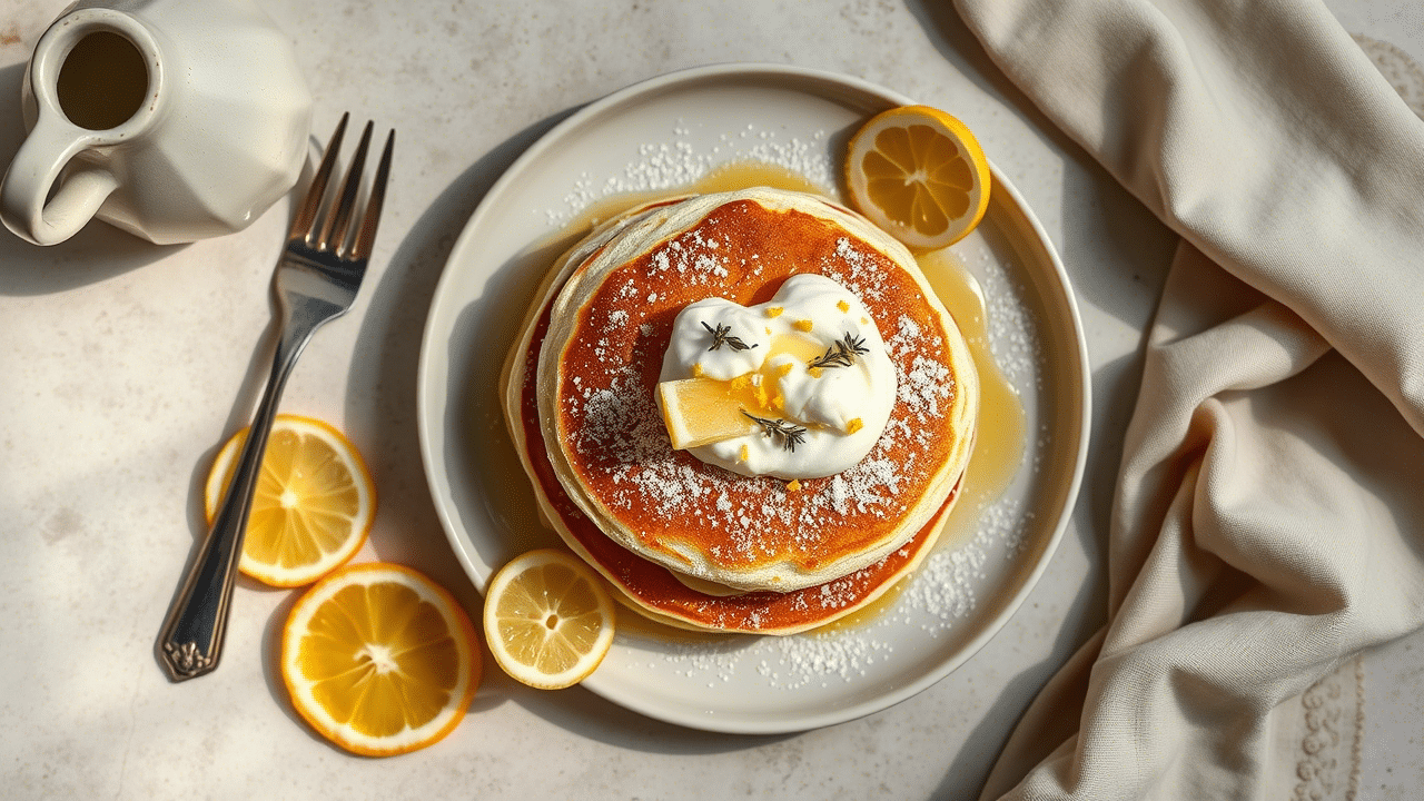 Lemon Ricotta Pancakes Delight