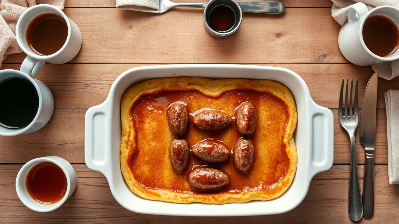 Pancake Sausage Breakfast Bake